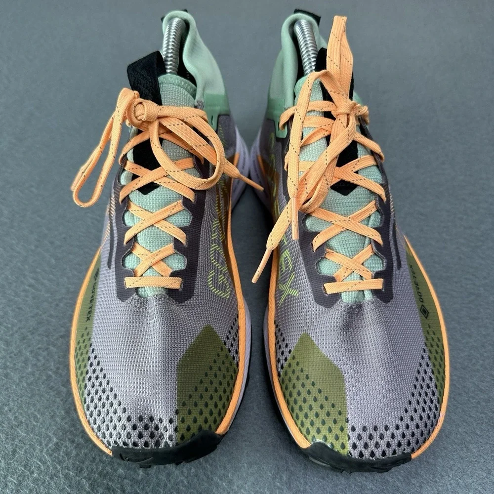 Nike React Pegasus Trail 4 GTX V2 Smoke Women US Size 7.5 DJ7929-500 Gore Tex